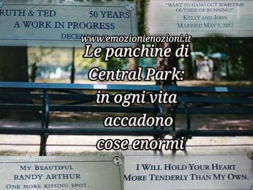 Le scritte dal Central Park: emozioni indelebili