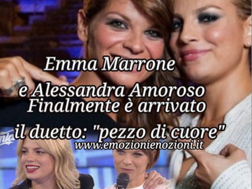 Emma e Alessandra Amoroso per Pezzo di cuore