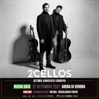 Il duo di violoncellisti croato/sloveno 2CELLOS arriva a Verona