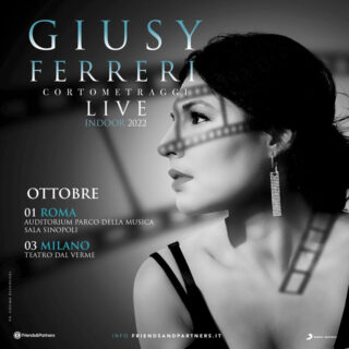 “Cortometraggi Live” di Giusy Ferreri arriva nei teatri