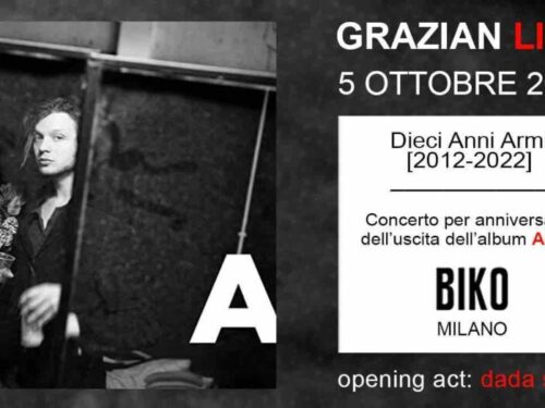 ALESSANDRO GRAZIAN IN CONCERTO A MILANO | 5 OTTOBRE @ BIKO