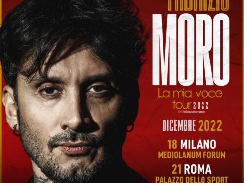 FABRIZIO MORO TORNA LIVE A DICEMBRE CON GLI ULTIMI DUE ATTESI APPUNTAMENTI A MILANO E ROMA DE LA MIA VOCE TOUR 2022