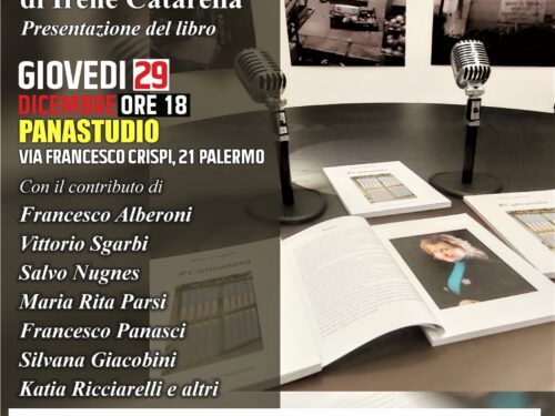 Presentazione presso Panastudio del libro “#Cantoanima” di Irene Catarella: giovedì 29 Dicembre 2022 a Palermo