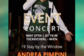 Il cantautore italiano Andrea Pimpini, il 27 Maggio, portera' la sua musica all'estero con un concerto evento previsto a Vienna