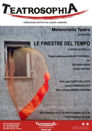LE FINESTRE DEL TEMPO: la seconda parte di stagione di Teatrosophia, apre le porte con un testo toccante di Sergio Scorzillo