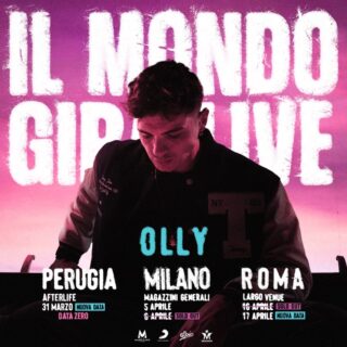 Olly: parte il tour Il Mondo Gira Live
