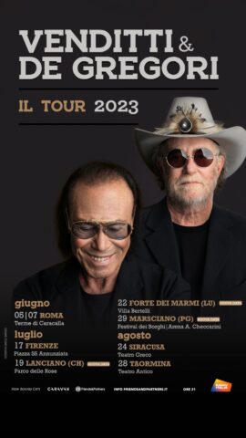VENDITTI & DE GREGORI: IL TOUR 2023
