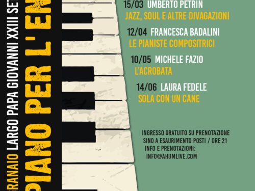 “Parole al vento” con i pianisti Umberto Petrin, Francesca Badalini, Michele Fazio e Laura Fedele