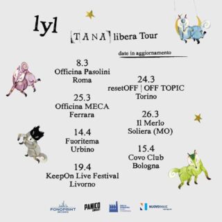 LYL ANNUNCIA LE PRIME DATE DEL TOUR PER PRESENTARE “TANA”, L’ALBUM D’ESORDIO