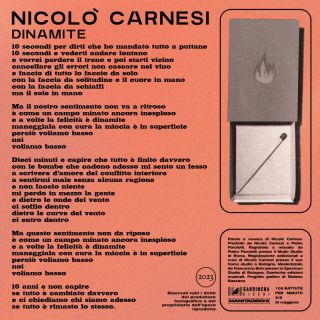 Nicolò Carnesi torna con “Dinamite”, il primo estratto che anticipa il suo prossimo album d’inediti