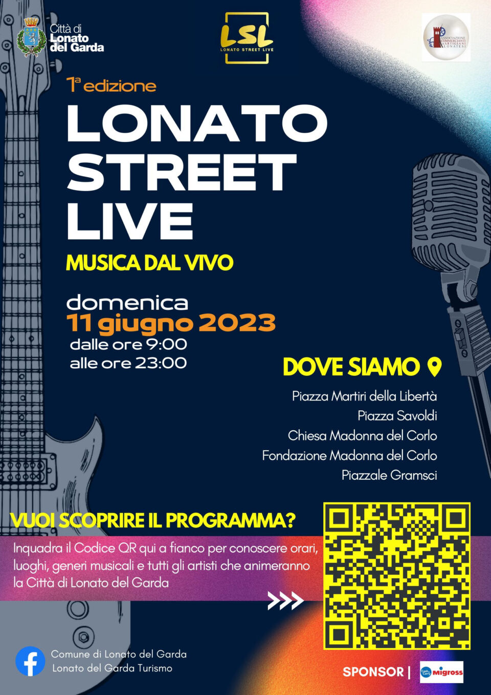 Lonato Street Live: l’evento di musica dal vivo che domenica 11 giugno animerà tutta la Città di Lonato del Garda